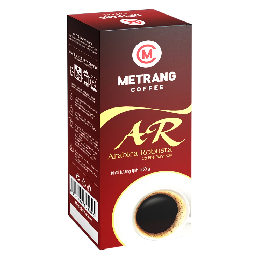 Neutral Taste MEDIUM ROAST Caffeinated Neutralized Chocolate Cocoa Flavor Arabica Robusta Ground Coffee