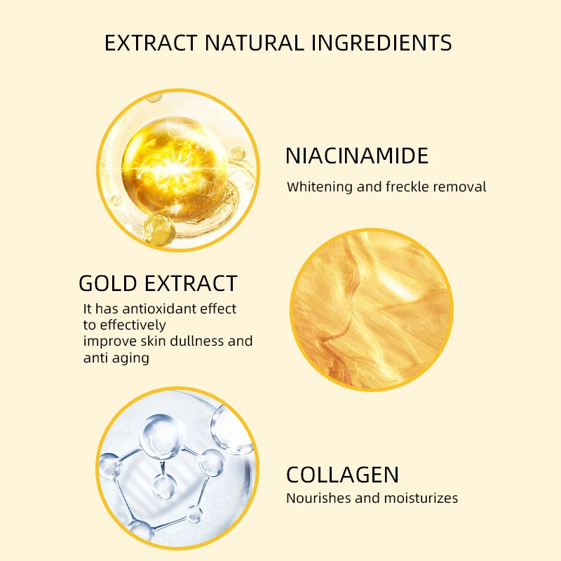 Private Label Anti-aging Collagen Facial Mask Anti Wrinkle And Moisturizing Face Mask Oem 24k Gold Face Mask