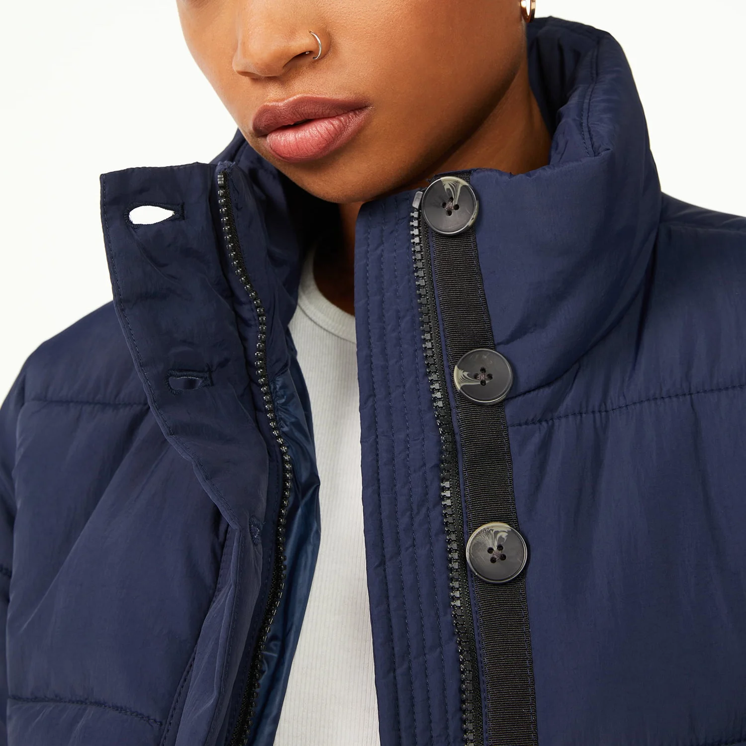 2023 Custom puffer jacket winter warm outwear slim coats casual Breathable Cotton Leather windbreaker quilted jackets for woman