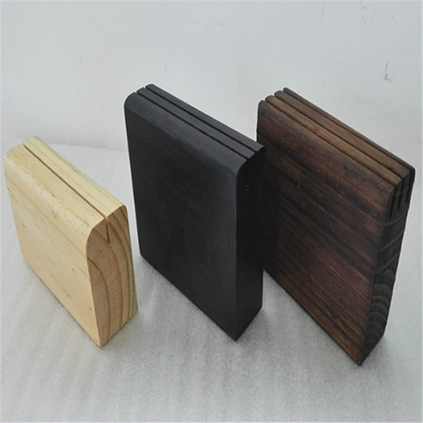 Dark Walnut Color Timber Jewelry Display Block Rack Stand with Slots Wooden Playing Card Deck Holder for Kids,Adults,Seniors