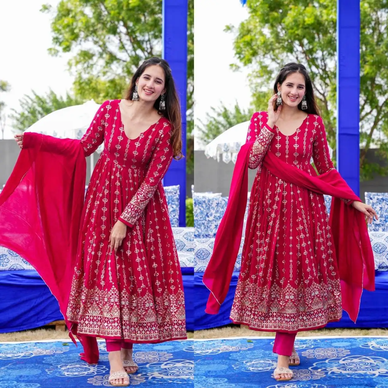Новое традиционное индийское пакистанское платье FULPARI Salwar Kameez в стиле Анаркали для женщин оптовая цена Болливуд D