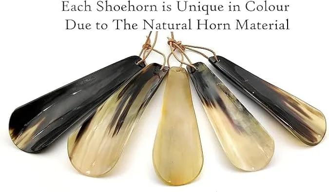 Handmade buffalo shoehorn Horn Shoehorn with Logo Horn Guasha Tool From India for leather holder with sale By Blue Moon Exports