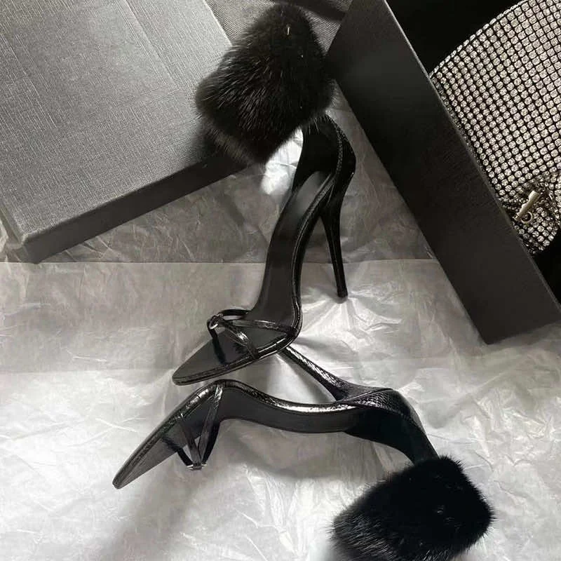 Open Toe Bling Sexy Strap Lace-up Ladies Spike Heels Sexy Lady Shoes Sandals Women High Heels