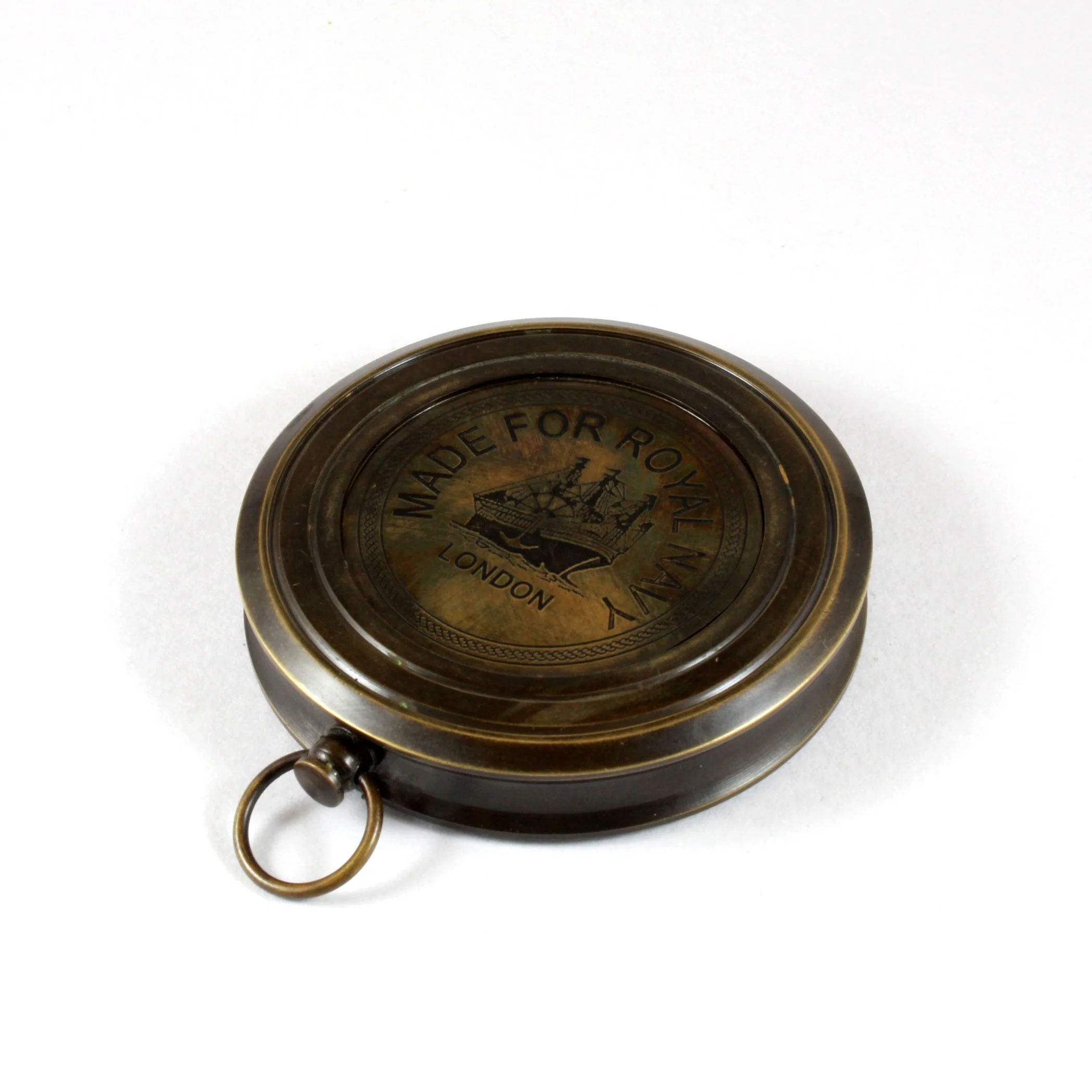 Nautical Vintage Nautical Maritime Kelvin and Hughes London 1917 Brass Brunton Compass Brown Antique