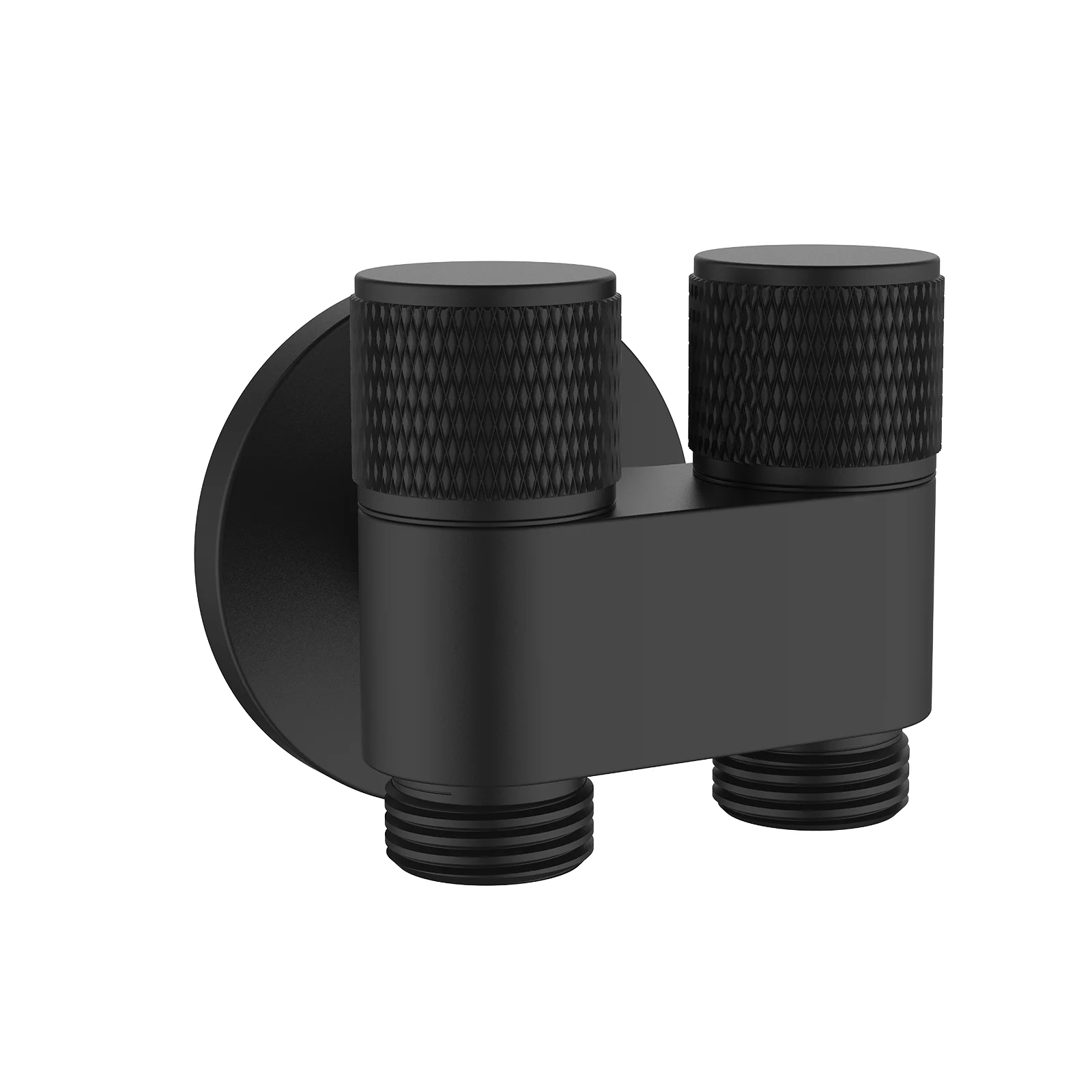 Filling Angle Valve Two-Way Spray Faucet G1/2' Dual Outlet Faucet Wall Mounted Copper Core Triangle Valve Toilet Bathroom Tap