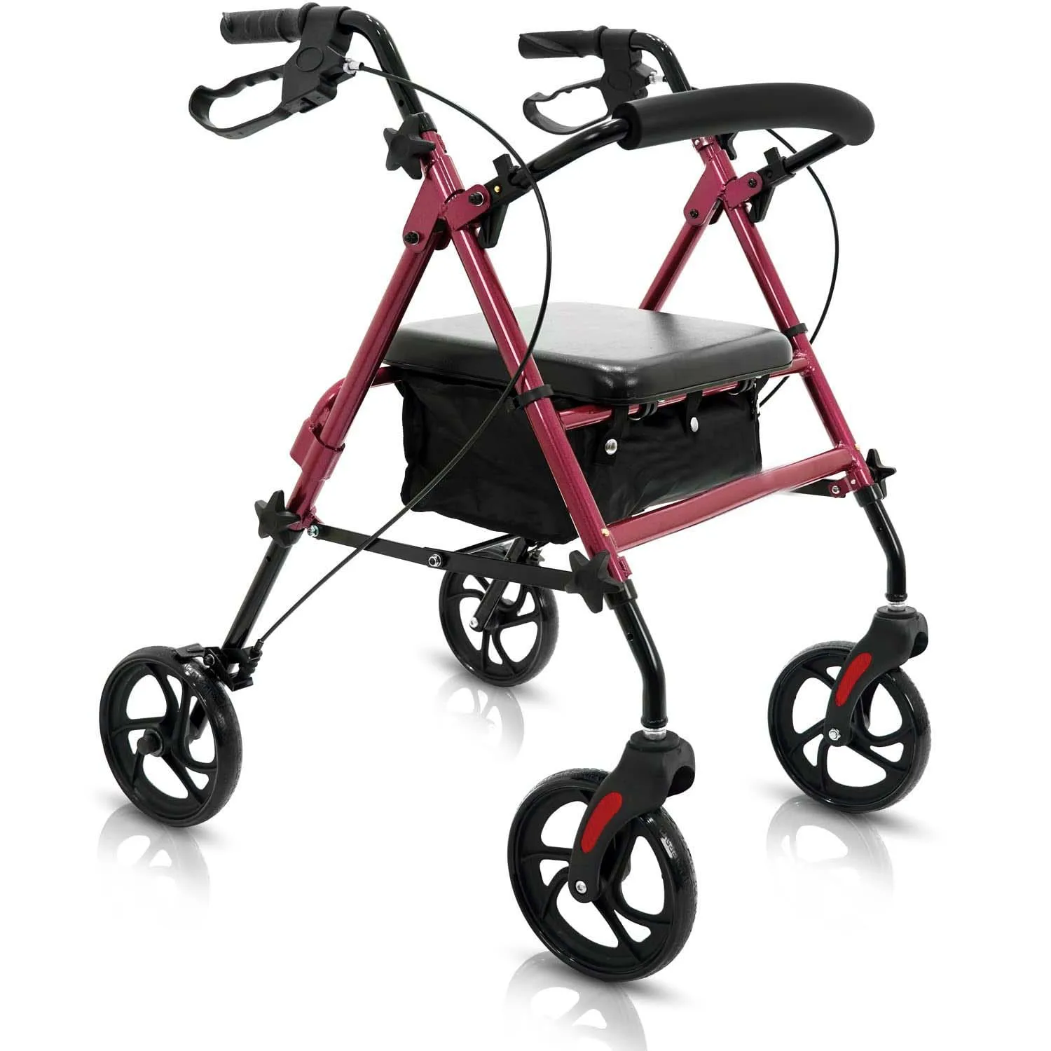 Buy Heavy Duty Rollator Walker  Bariatric Rollator Walker with Large Seat for Seniors Support Up