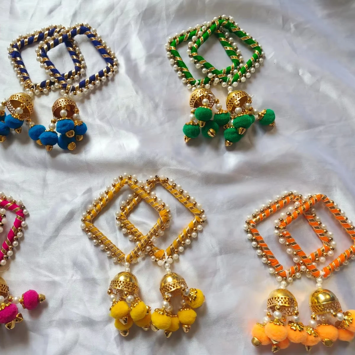 Sangeet Mehendi Ganey Ganai Dosti Gaana Maiyo Giveaways Сувенирный свадебный аксессуар Punjabi-habphool kalera-Mehendi браслет