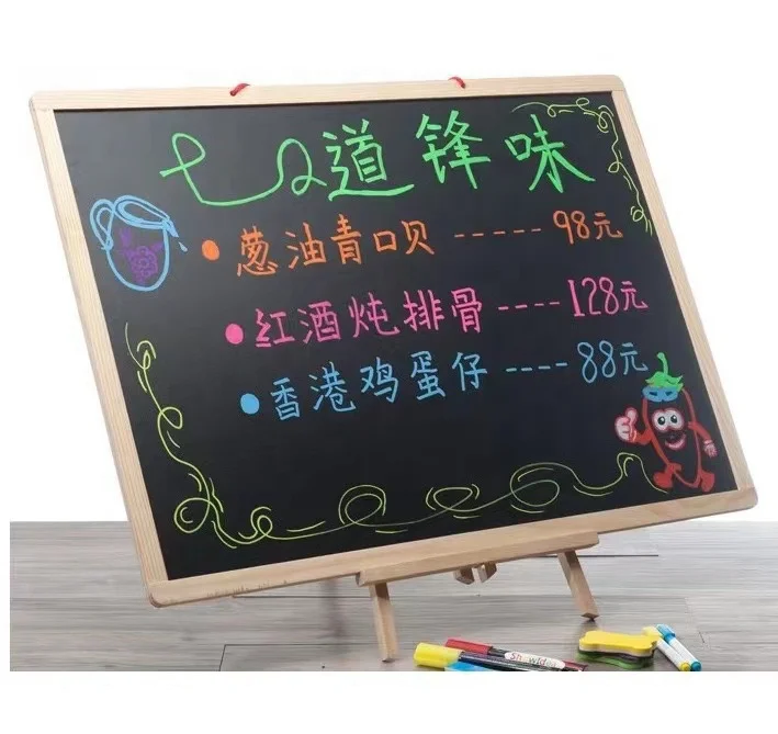 Removable Office Dry Erase Desktop White Magnetic Whiteboard Eraser With Wood Frame School Tripod Mobile Whiteboard