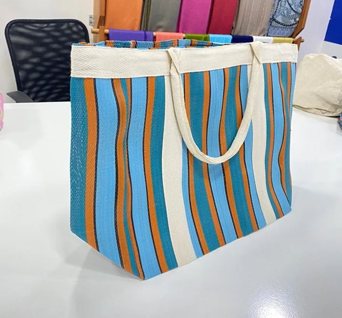 polypropylene shopping bags recycled eco-friendly plastic sustainable women bags for beach and shopping bags made in India bulk