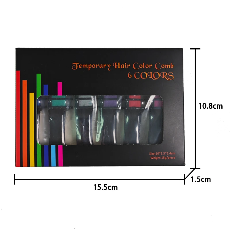 New Design Hair Mascara Temporary Hair Color chalk Mini Hair Dye With Comb