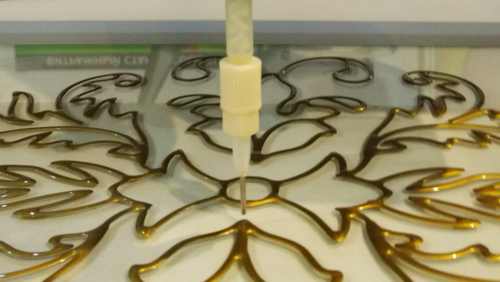 Stained glass machine Designer equipment with glass and firm cutting function machinery for mass production of stained glass