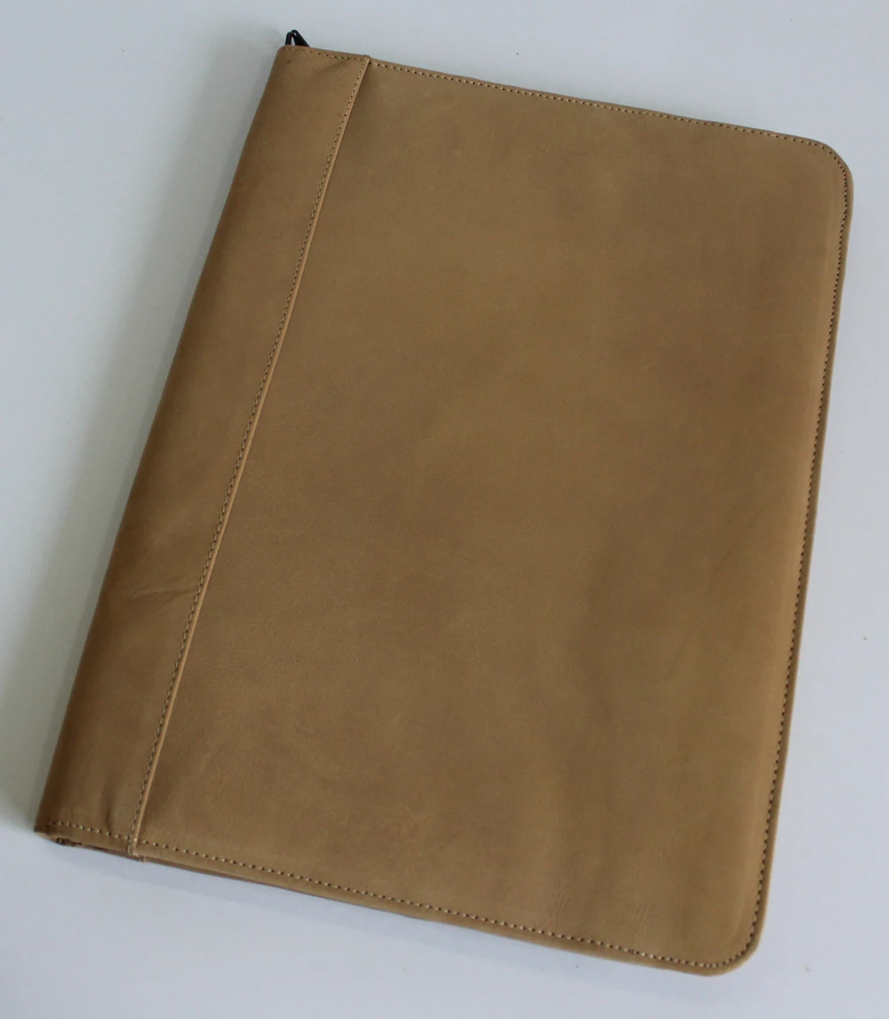 Professional Leather Business Padfolio Custom Luxury Filing Products office supplies A4 PU leather padfolio document holder