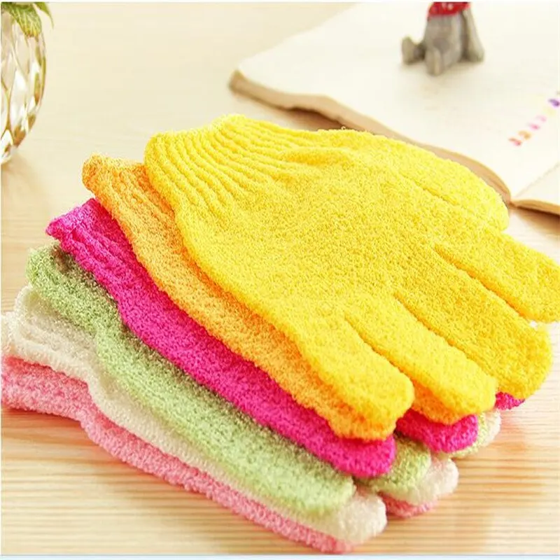 Wholesale Morocco bath gloves scrubbing viscose towel clothexfoliating gloves scrub mitt magic peeling glove exfoliating