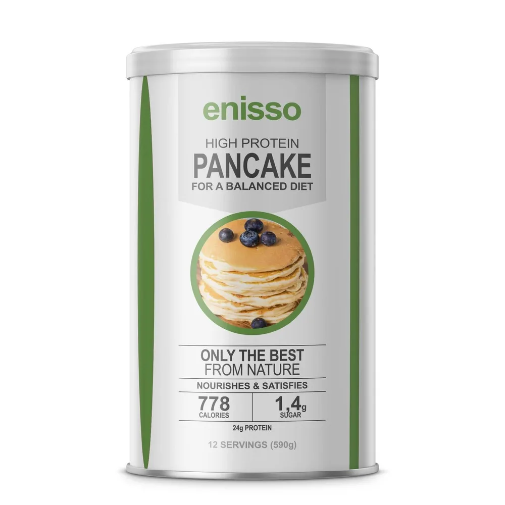 Enisso Protein Pancake Mix Breakfast Low Carb Sugar Free Fitness Healthy Diet Food Custom Logo Packaging OEM OBM Private Label