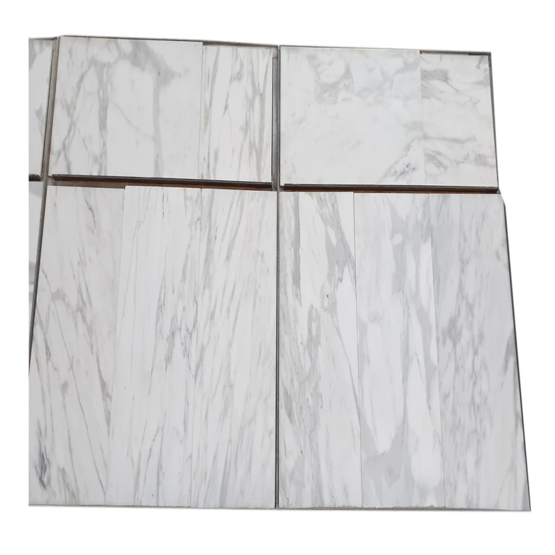 2023 Calacatta White Marble Tile Made in Turkey Cut to Size CEM-SLB-34 Grey Vein for Kitchen