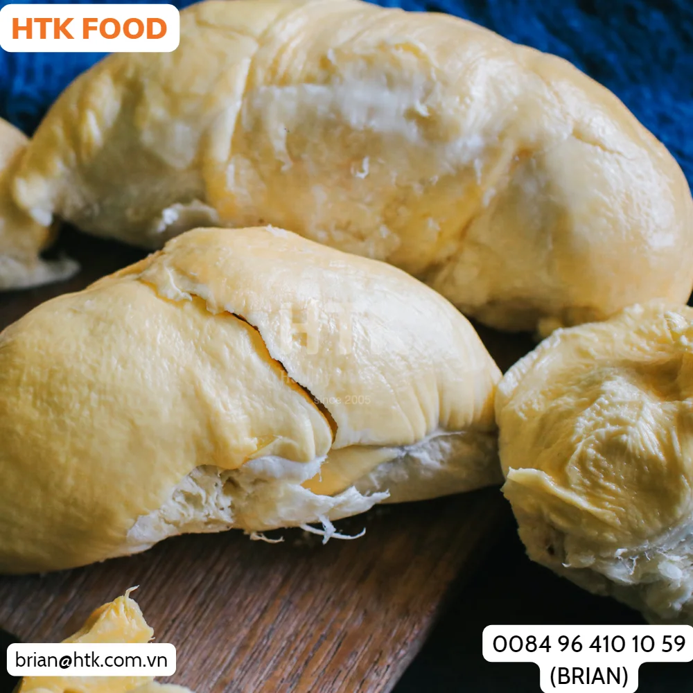 HEALTHY FROZEN IQF DURIAN RI6 MONTHONG Made In Vietnam from HTK FOOD for Food & Beverage