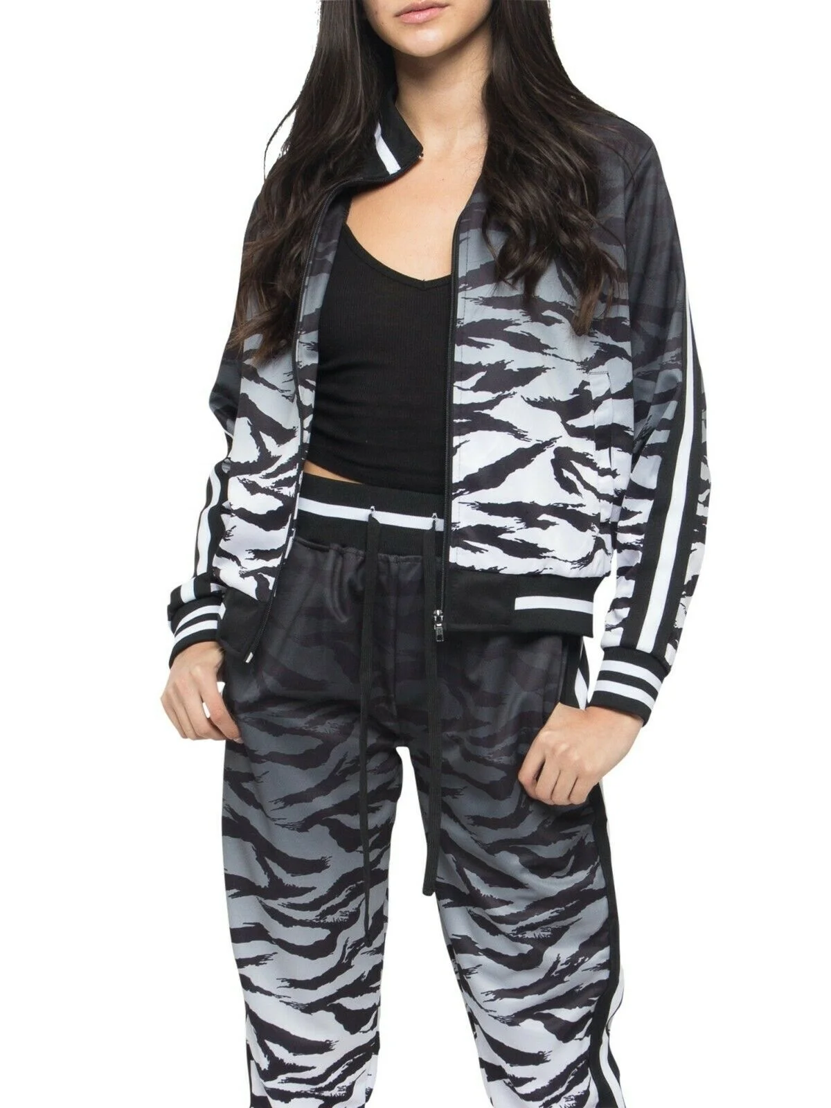 Oem Women Tracksuit New Long Sleeve Active Jogger Suit Training Sweatsuit Women Fitted Hooded Tracksuit