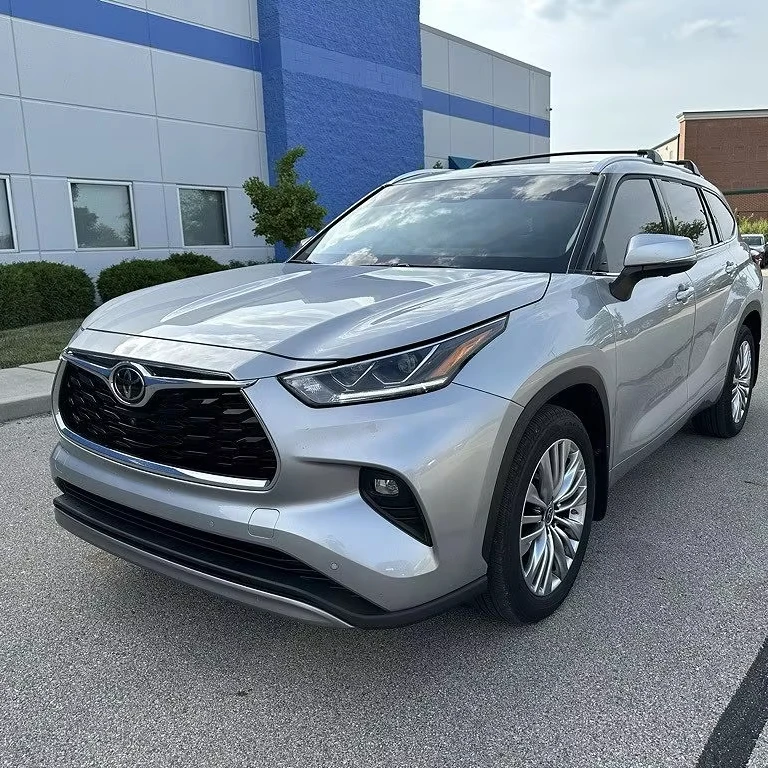2023 Toyota Highlander Платиновый Электрический Подержанный автомобиль с панорамным люком кожаными сиденьями и левым рулевым управлением сделано в Японии