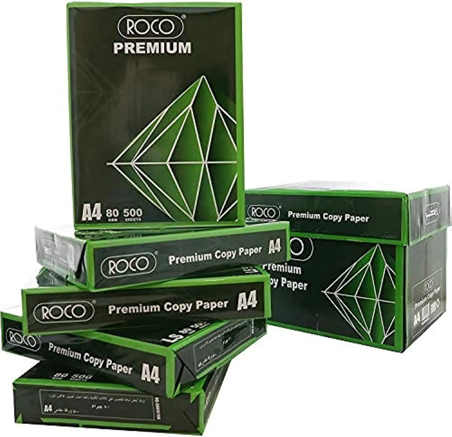 Бумага Roco Premium белая A4 80 г/см2 в коробке 5 упаковок 500 листов/бумага ROCO для