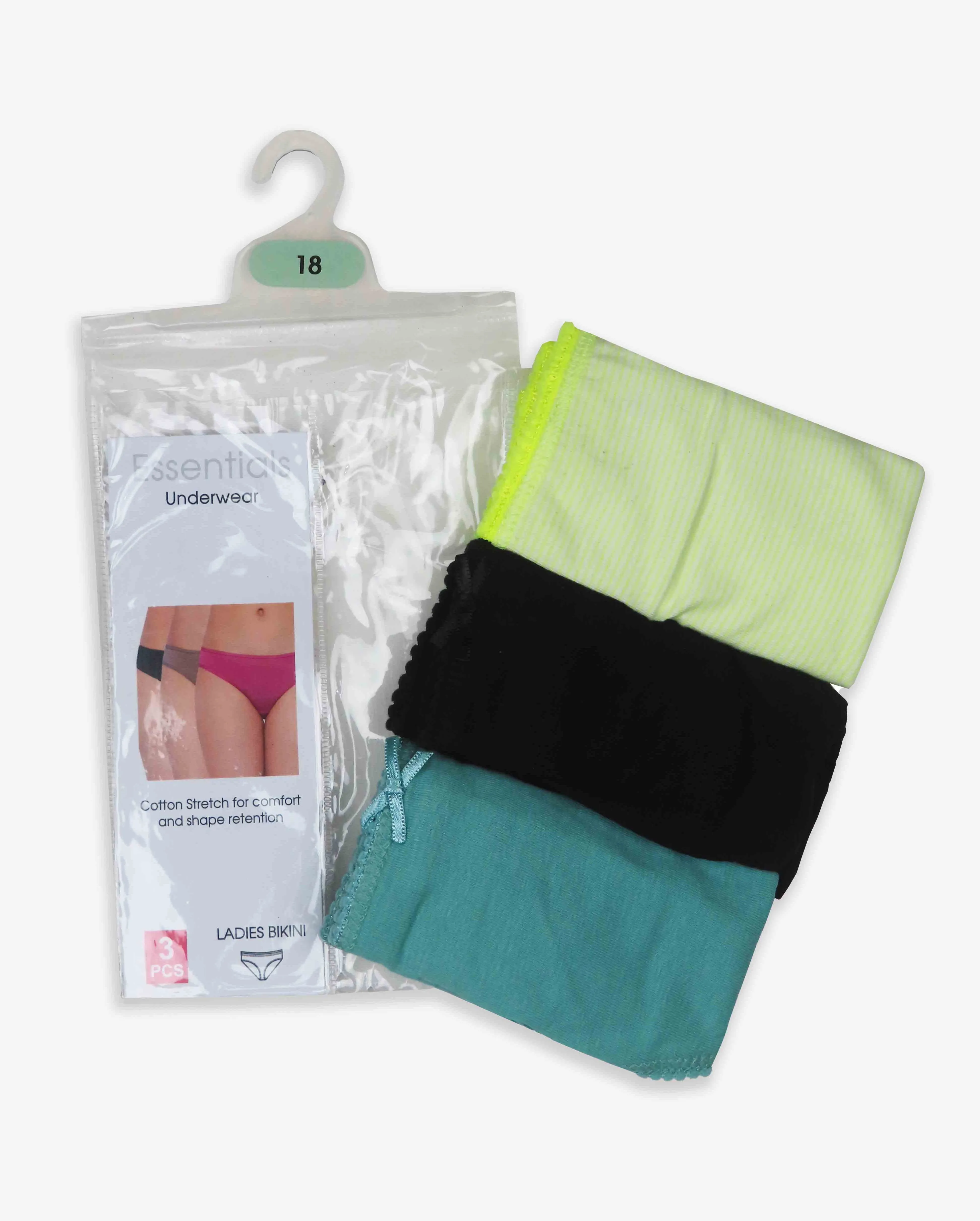 High Quality Womens Underwear Cotton Ladies Panties Bikini Briefs 3 Pc Pack Wholesale Ladies