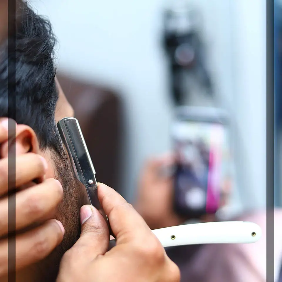 Wholesale Barber Straight Edge Shaving Razor Matte Black Finish Stainless Steel Hair Shaving Razors