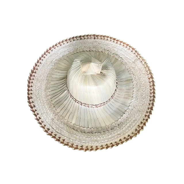 Thai Handcrafted Palm Leaf Sun Hat High Quality Straw Hats Handmade Weave Hat Products from Thailand