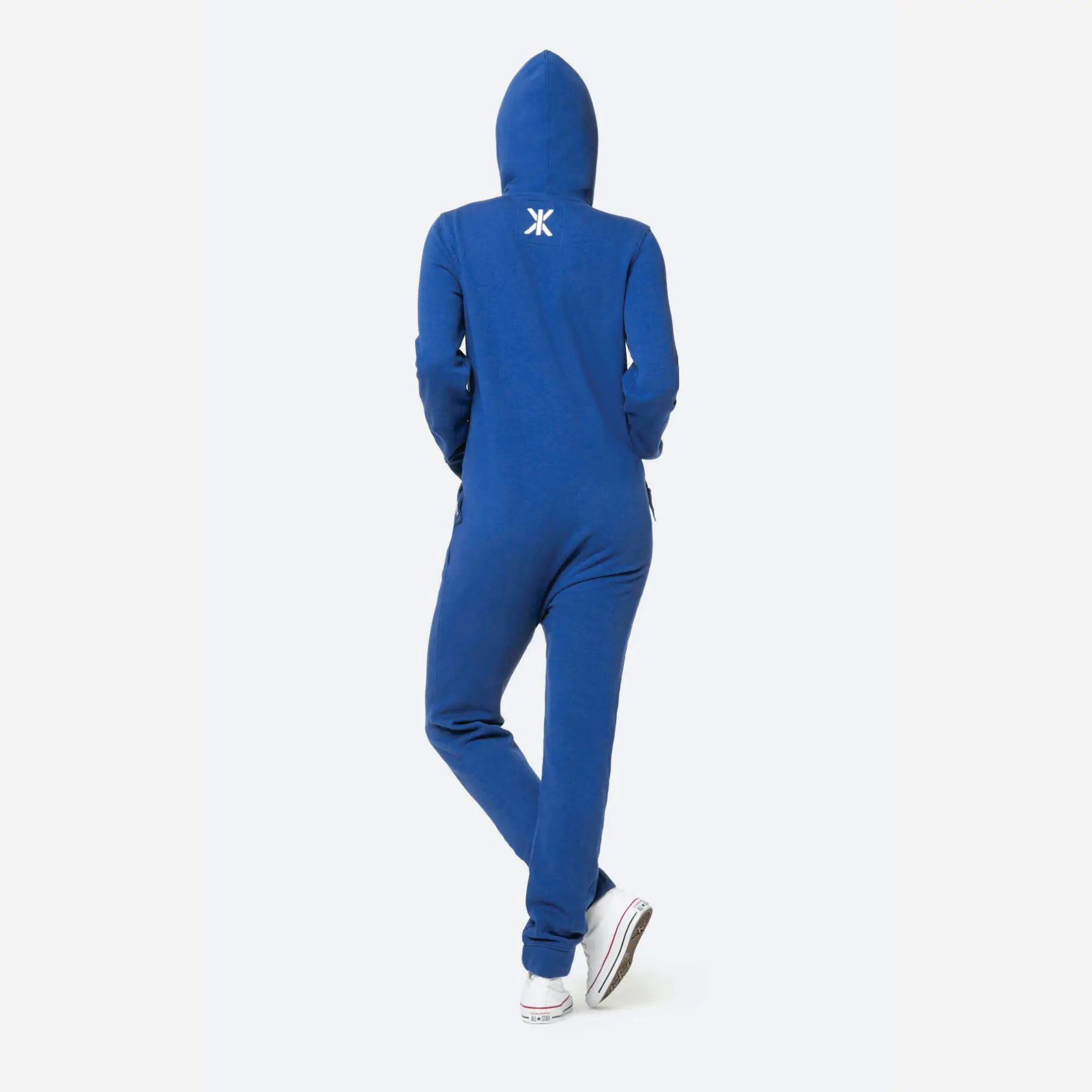 80% Cotton 20% Polyester Brushed Back Cotton On The Inside Two Way YKK Quality Zipper Royal Blue Unisex Original Onesie