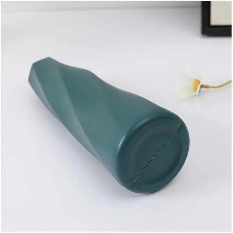 Flower Vase Home Decor vasos personalizados Flowers Small De Decorative Bag Wood Centerpiece Plastic Large White Distressed Vase