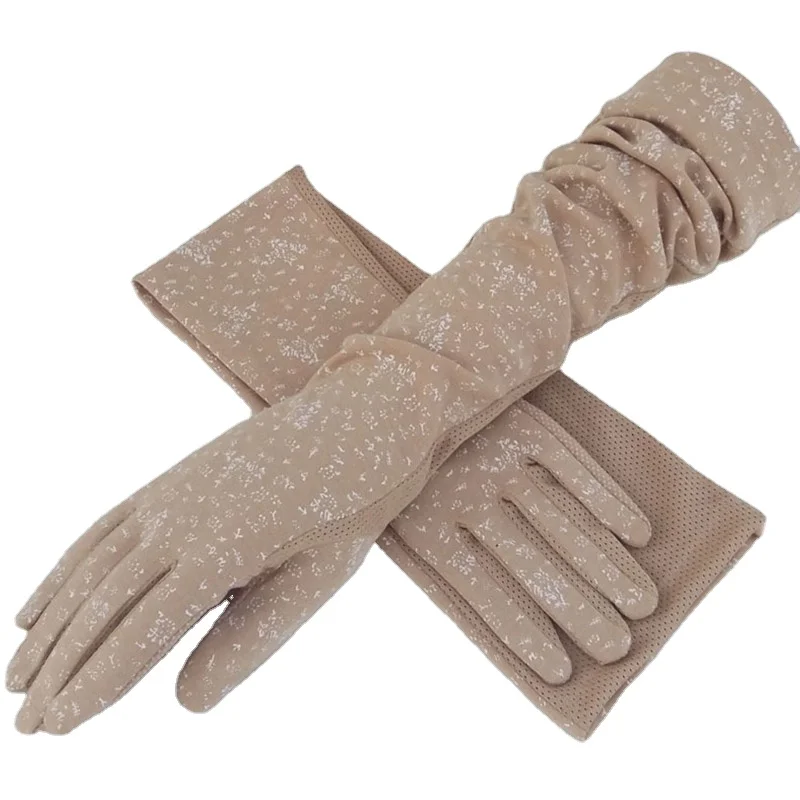 summer long cotton gloves women new cotton hand protection equipment