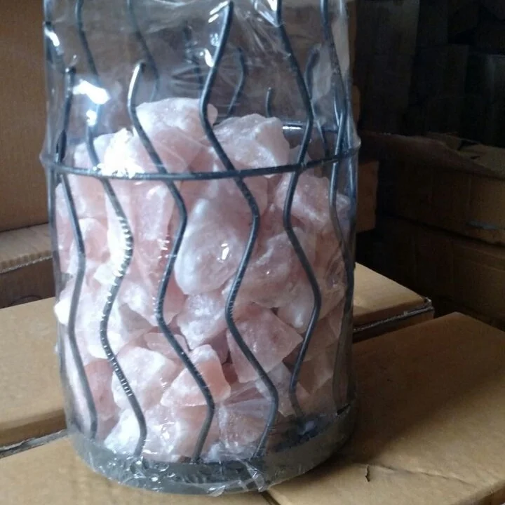 100% Pure Himalayan Salt Chunk Lamp with Iron Basket Available in Wholesale Price With Excellent Quality