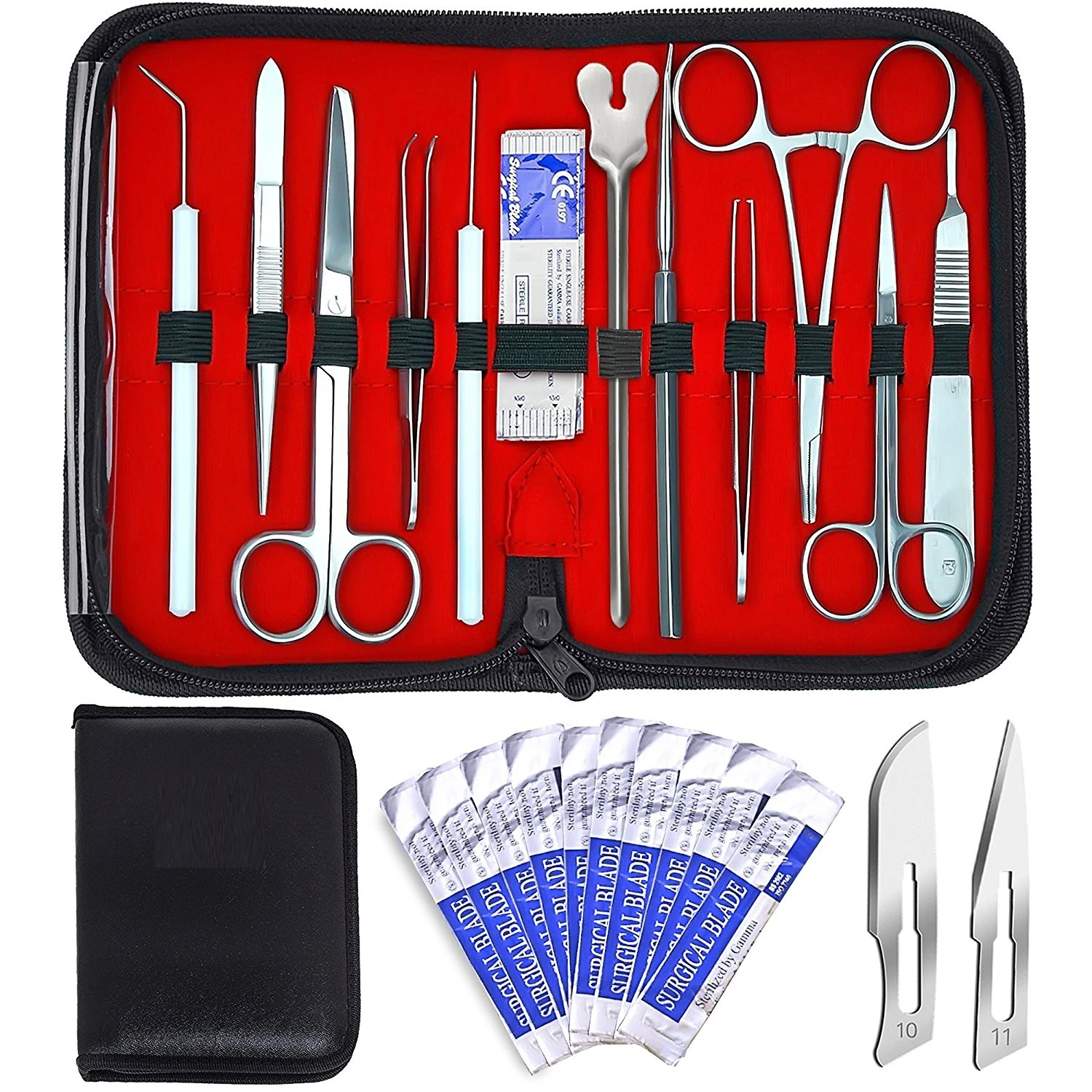 Premium quality Stainless Steel Tools for Medical Students of Anatomy Biology Veterinary 24 piece Dissection Kit
