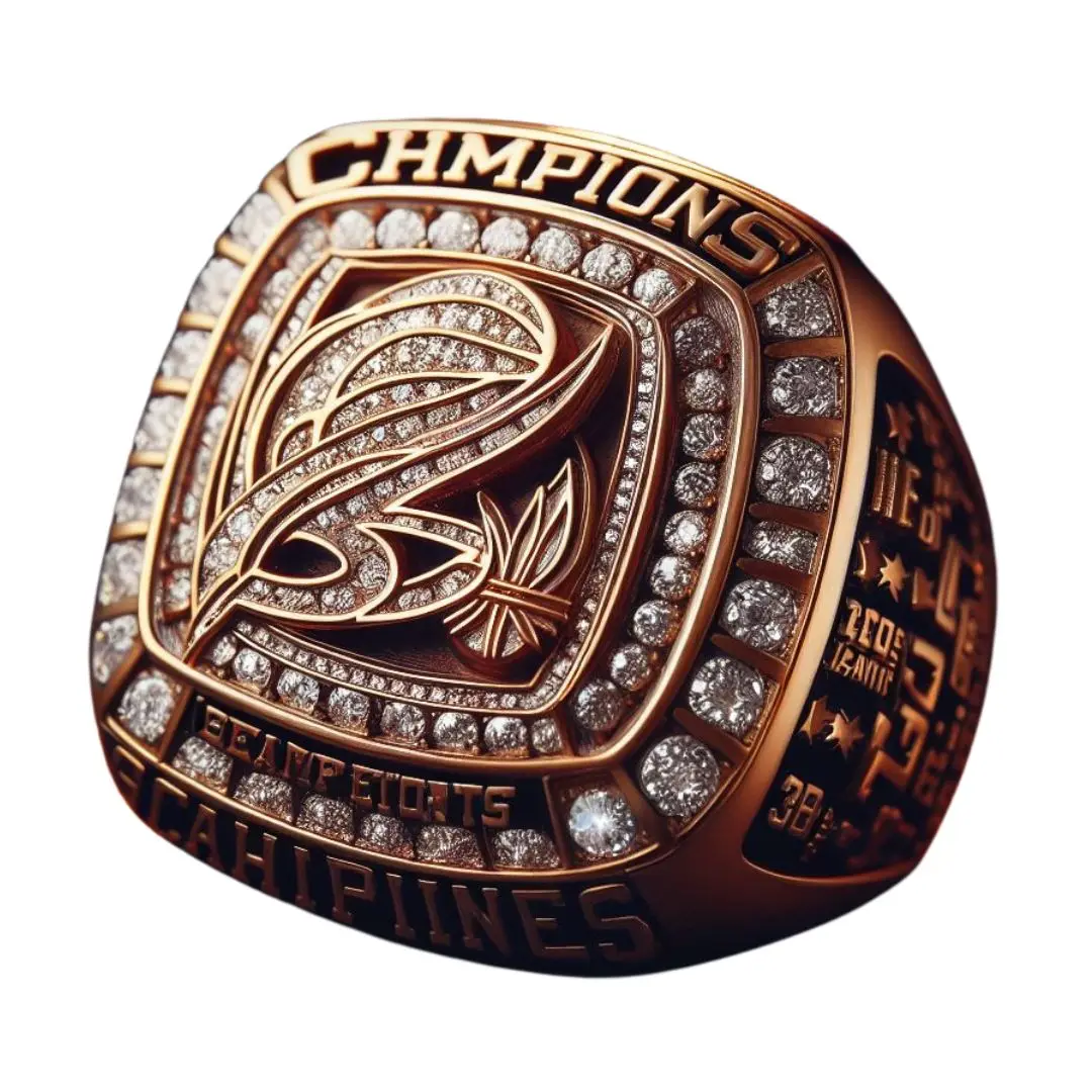 Simple Custom Design Boxing Championship Gold Ring