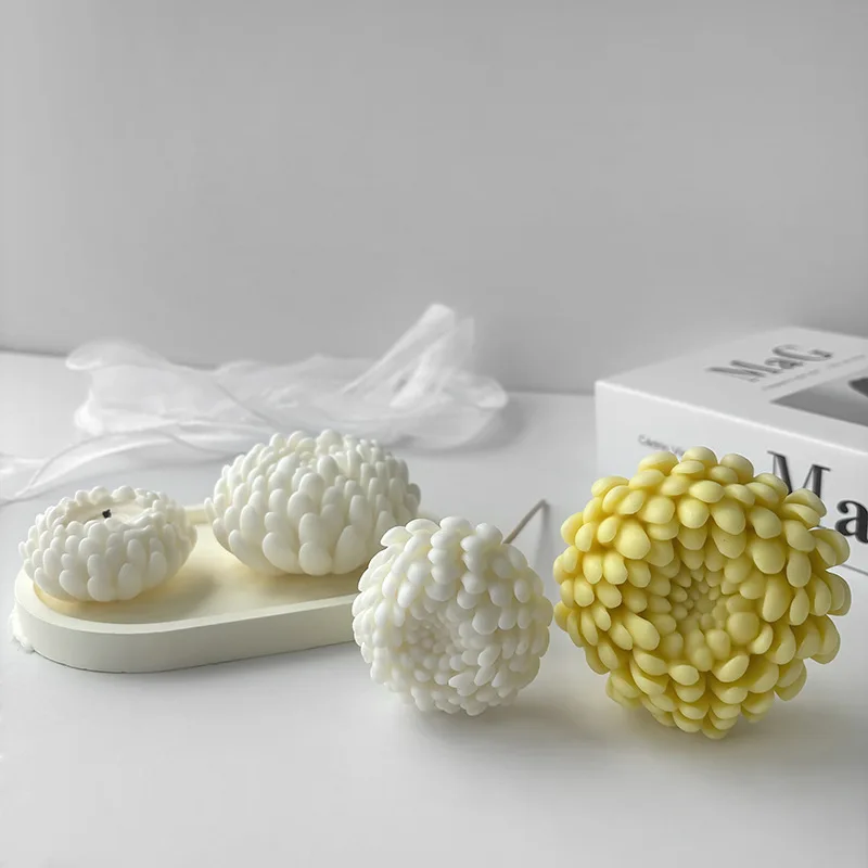 3D small size chrysanthemum Flower Jewelry Handmade Silicone Mold for Resin Candle Making Molds Craft Supplies