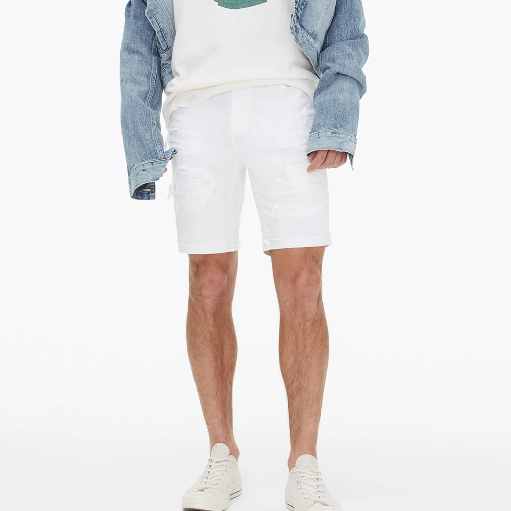 Men Jean Shorts custom Denim Cotton Jeans Pants Fashion Shorts