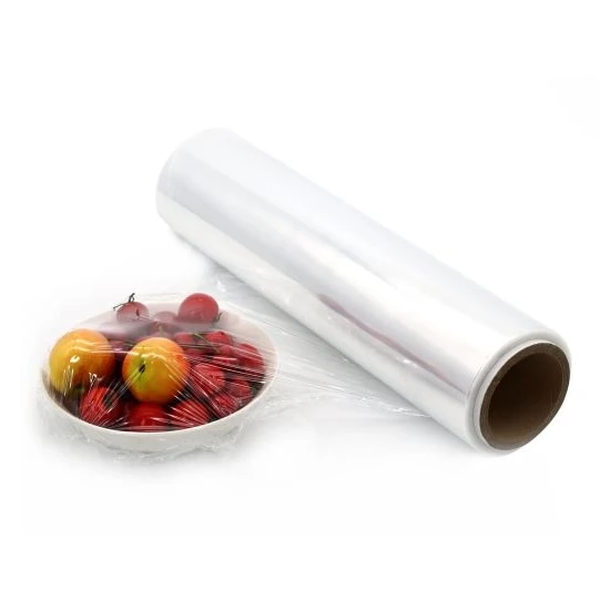 OEM Food Grade PE Three Layers Co-extrusion Plastic Wrap Roll Films Wholesale Protective Industrial Use for Food Packaging