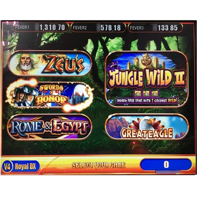 Royal DX 5 in 1 V1-V6  multi game  arcade game machine WMS550 POG game board factory