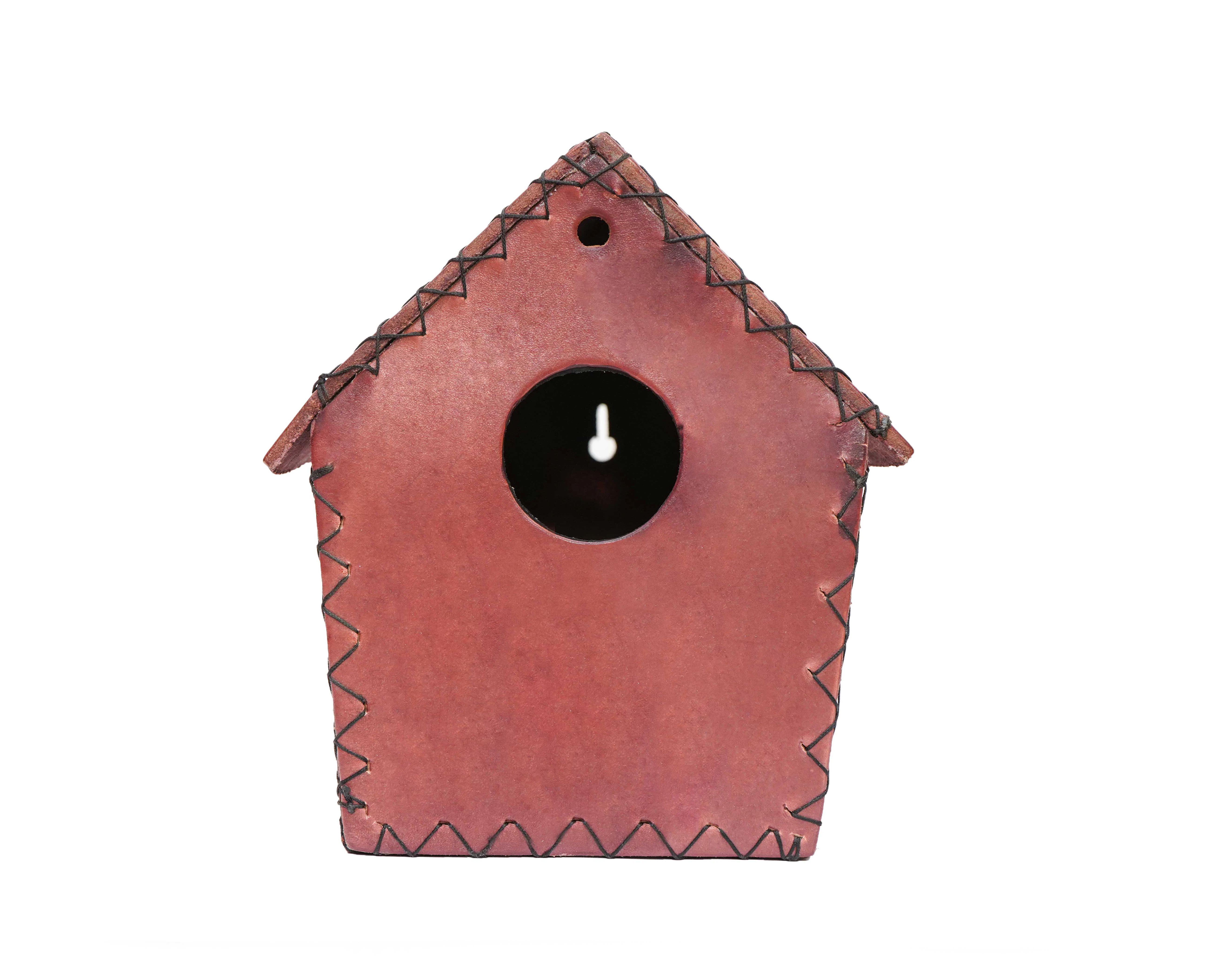 LEATHER BIRD HOUSE HUT SHAPE INDOOR OUTDOOR BIRD PERCH BIRD COOP FACTORY PRICE CUSTOMIZATION AVAILABLE