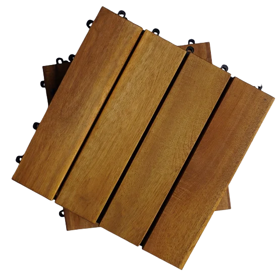 Acacia wood Decking Tiles 300*300mm for interior exterior home decor garden decor terrace decor back yard