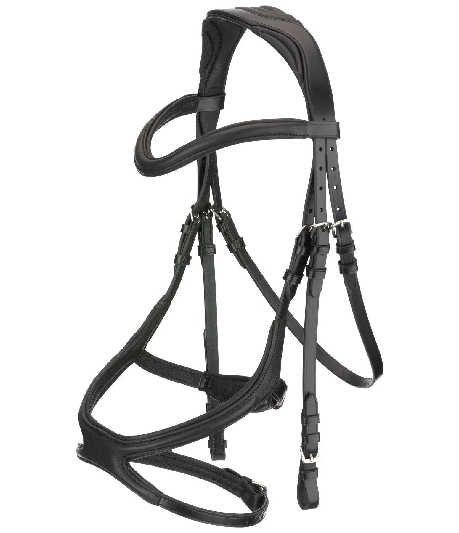 Top Quality Premium Horse Leather Snaffle Bridle With Half Round Noseband For Horse Ridding At Affordable Price