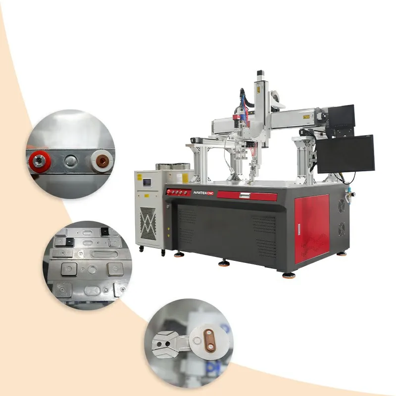 HANTENCNC Fully automatic CNC galvanometer laser welded for 18650 metal laser welding machine