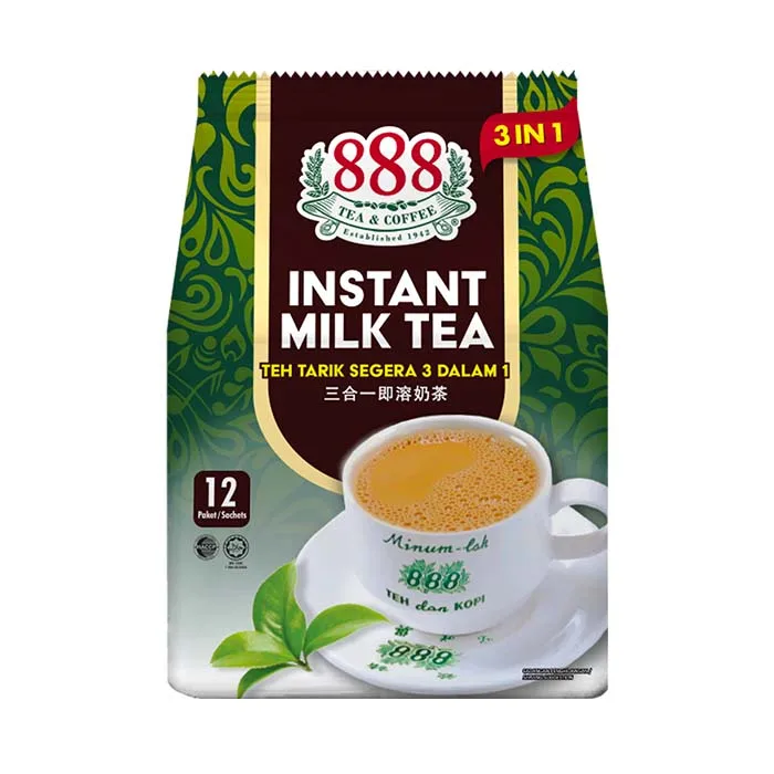 Premium Instant Milk Tea 12s Individual Sachet Pack Non Dairy Creamer and Sugar Delicious and Smooth Texture