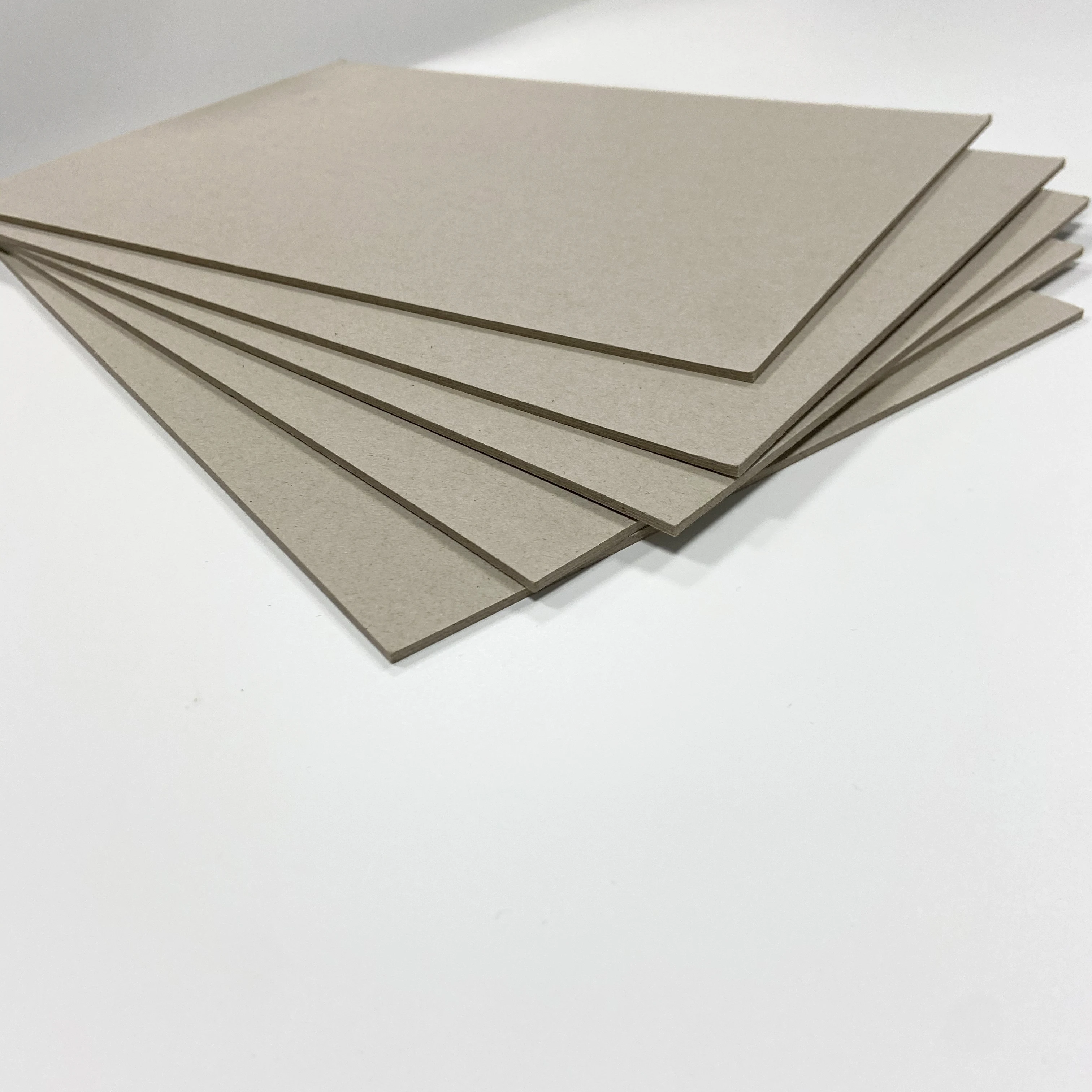 Wholesale Grey Cardboard grey Chip Board 1.5mm 2mm 2.5mm Thick cardboard Custom size in sheet