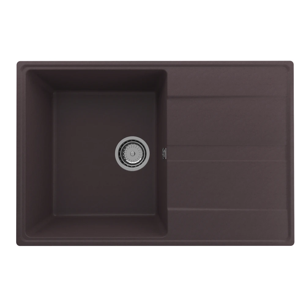 ULGRAN Quartz Prima 750 reversible one section kitchen sink made of composite