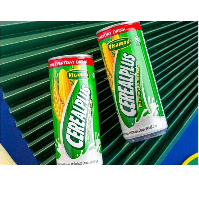 OEM Ready To drink Children Flavoured Milk Breakfast Dessert Drink Energize Vitamax Cereal Plus Sweet Corns 240ml x 24c