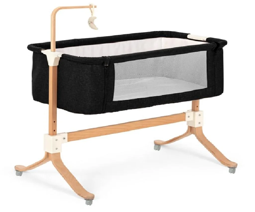 Next2Me Cradle Baby Crib Soft Bed Sleep Portable Wood Baby Bassinet Foldable Crib Co Sleep Newborn Cribs Baby Moses Basket