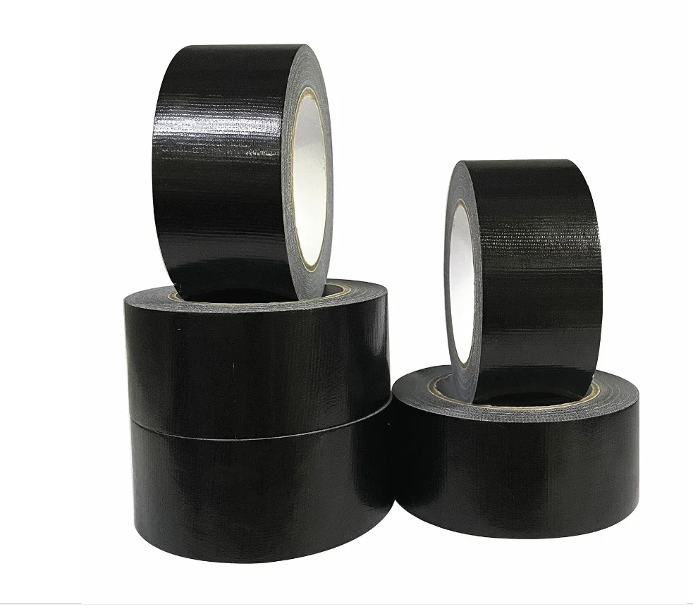48 mm factory directly PE coated cloth duct tape with nature rubber base