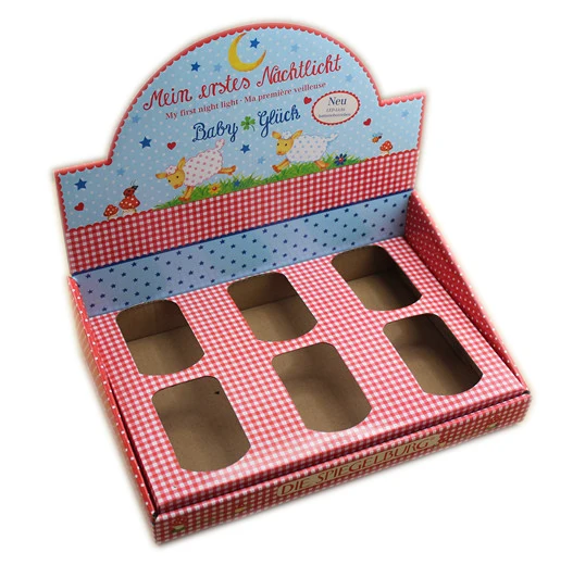 Custom Pop Corrugated Cardboard Display Box CDU Table Top Paper Display Box Counter Top PDQ Retail Carton Display Box
