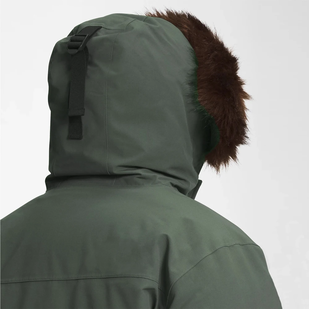 2023 Men Retro modern style Down coat plus size hooded winter real fur insulated parka breathable warm jacket with custom logo