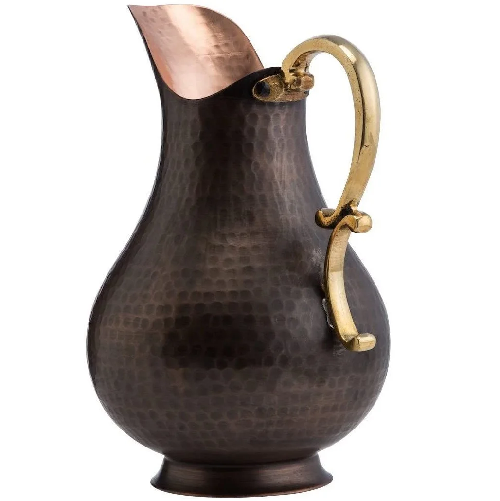 Copper Water Jug with 2 Glasses Set Pure Water Natural Health fashionable Trending design new Hot Selling Wholesale Manufacturer