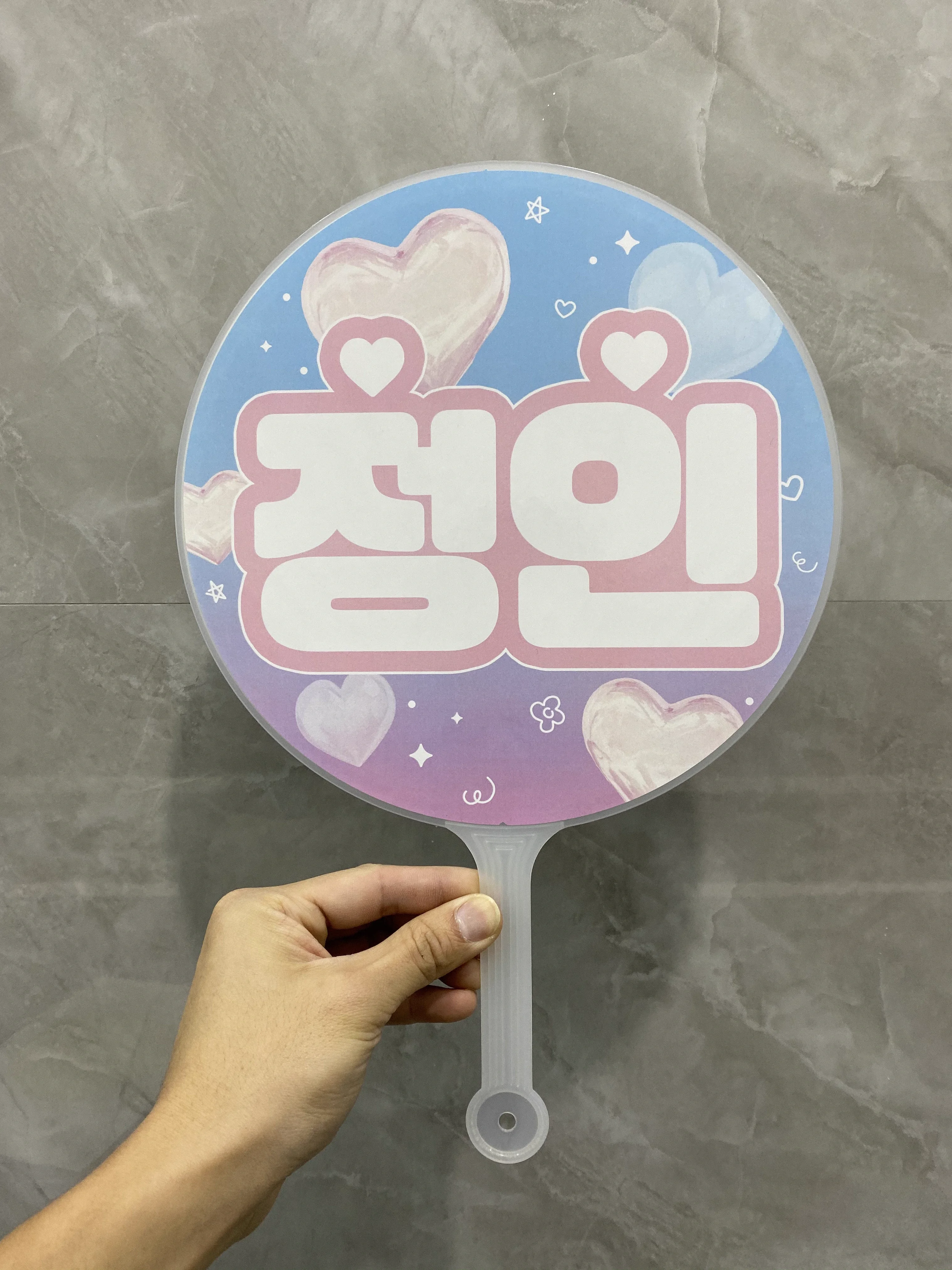 Korean Pvc Fan Merchandise Advertising Services Kpop Picket Fan